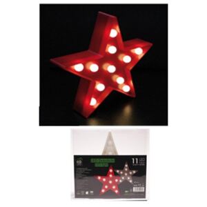 LED hvězda XL 24 Led 25 x 24 x 6 cm červená