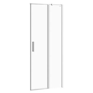 CERSANIT - Kyvné dveře s pevným polem MODUO 80x195, pravé, čiré sklo (S162-004)