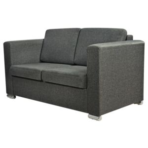 Dvoumístná sedačka - textilní | tmavě šedá