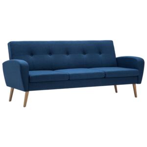 3-místná sedačka textilní polstrování | modrá