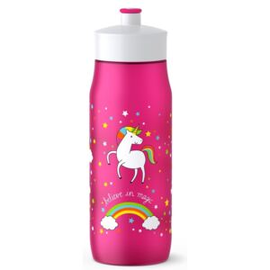 Tefal SQUEEZE měkká láhev 0,6 L růžová-jednorožec K3201212
