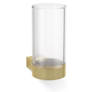 Decor Walther Nástěnný koupelnový kelímek čiré sklo CLUB WMG zlatý mat
