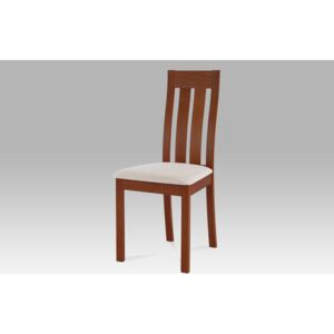 Autronic Jídelní židle BC-2602 WT - Bílá, potah hnědý