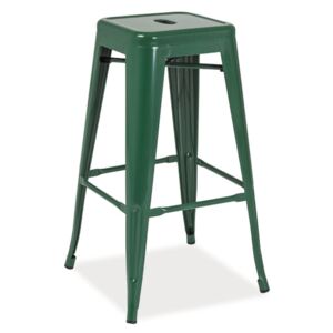 Casarredo *Barová kovová židle LONG tmavě zelená