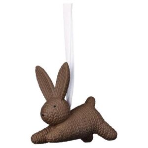Závěsná dekorace zajíček Rosenthal Rabbits, hnědý, 7,5 cm