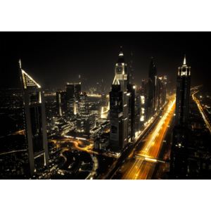 Postershop Fototapeta: Noční Dubaj (1) - 184x254 cm