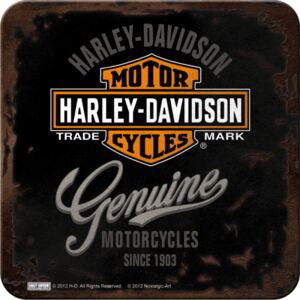 Nostalgic Art Sada podtácků 2 - Harley-Davidson Genuine 9x9 cm