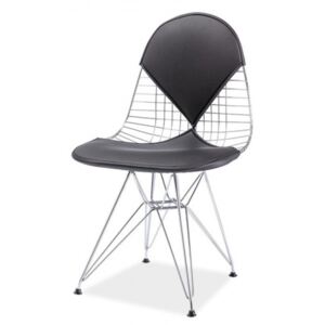 Casarredo *Jídelní židle INTEL II chrom/černá