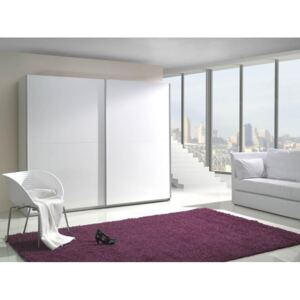 Maridex bílá šatní skříň Lux s posuvnými dveřmi