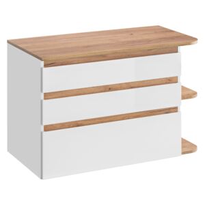 Koupelnová skříňka pod umyvadlo 90cm PLATINUM 820