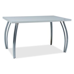 Jídelní stůl - SK-2, 120x68 cm, šedá/chrom