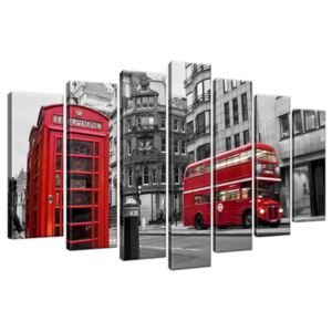Obraz na plátně Telefonní budka v Londýně UK 140x80cm 1222A_7B