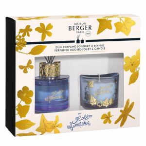 Maison Berger Paris dárková sada Lolita Lempicka - aroma difuzér a vonná svíčka, modrá