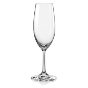 Bohemia Crystal sklenice lara 220 ml na šampaňské, set 6 ks, 4,5 x 22,5 cm