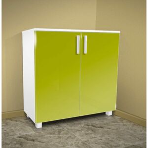 Nabytekmorava Koupelnová skříňka K1 barva skříňky: bílá 113, barva dvířek: lemon lesk