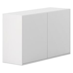 PLAN Skříňka s dveřmi White LAYERS, bílé dveře