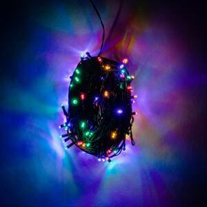 LED světelný řetěz, 40 m, multicolor, 200 barevných diod