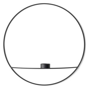 MENU Svícen POV Circle Tealight Black - L