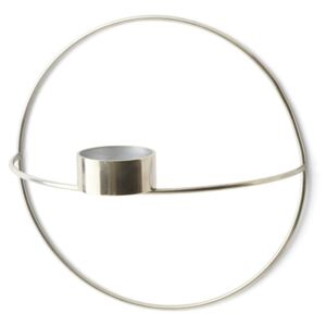 MENU Svícen POV Circle Tealight Silver - S