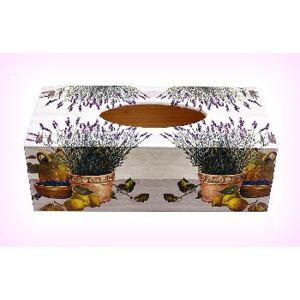 Box na kapesníky - levandule v květináči