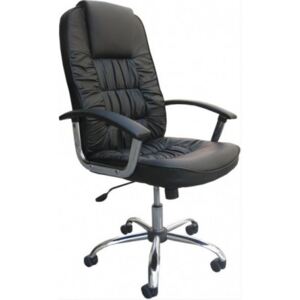 Kancelářská židle černá koženka- ADK