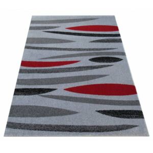 Kusový koberec Mayon šedočervený, Velikosti 80x150cm