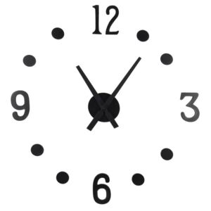 Koopman International,hodiny nástěnné,ručičky 23,5cm a 30cm, (Udělej si sám), černé