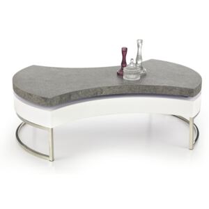Konferenční stolek AUREA 2 bílá / beton Halmar