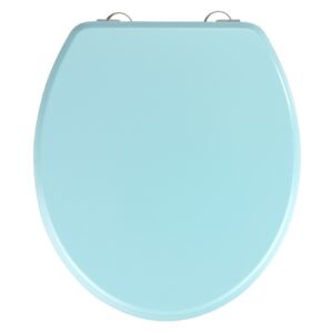 Světle modré WC sedátko Wenko Prima Light Blue, 41 x 37 cm