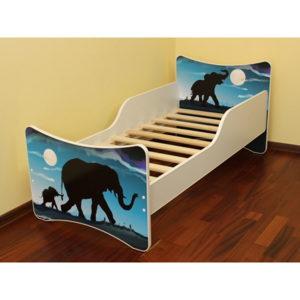 Dětská postel se zábranou Afrika - 160x70 cm