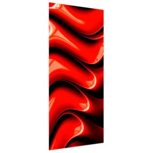 Samolepící fólie na dveře Červené vlny 95x205cm ND4845A_1GV
