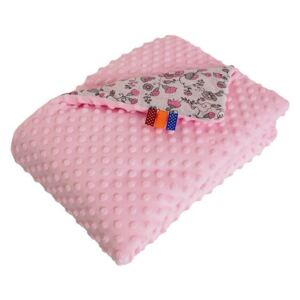 Dětská mikroflanelová deka Minki Pink 75x100