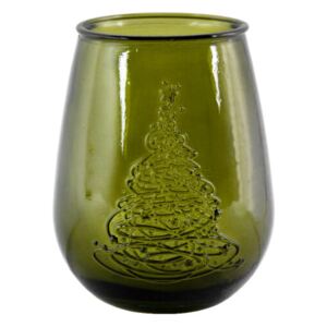 San Miquel Váza stromeček zelená recyklované sklo 0,65l