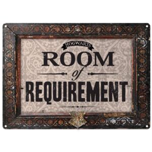 Plechová dekorativní cedule na zeď Harry Potter: Room Of Requirement (14,8 x 21 cm)