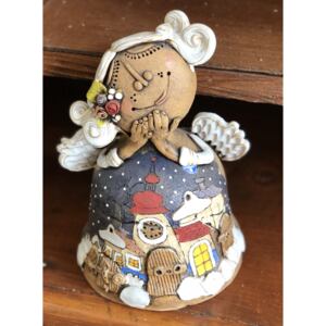 Keramika Javorník Velký zvon - vánoční andělka