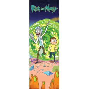 Pyramid International Plakát na dveře Rick and Morty - Portal