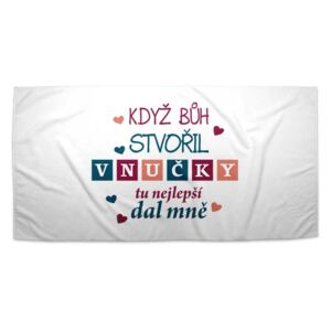 Ručník SABLO - Když bůh stvořil vnučky 30x50 cm