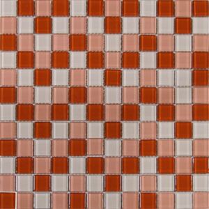 Maxwhite H11 + H13 +H15 Mozaika skleněná, červená, světlá růžová, krémová 29,7 x 29,7 cm