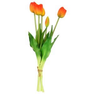 Autronic Tulipány puget, barva oranžová. Květina umělá. SF1192