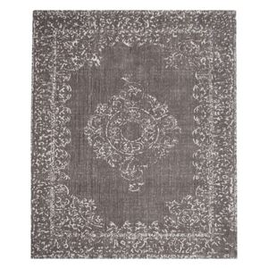 Šedý bavlněný koberec LABEL51 Vintage, 160 x 140 cm