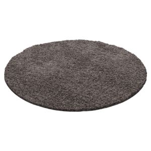 Ayyildiz koberce Kusový koberec Dream Shaggy 4000 taupe kruh Rozměr: 80x80 (průměr) kruh