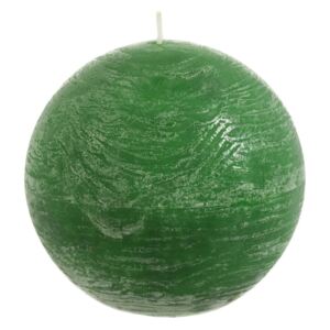 Zelená kulatá svíčka L - Ø 8,5 cm - 30 hod