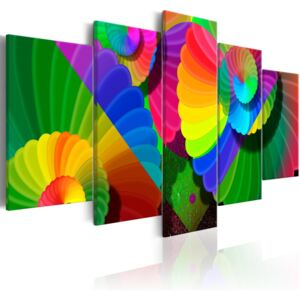 Obraz na plátně Bimago - Twisted Colours 100x50 cm