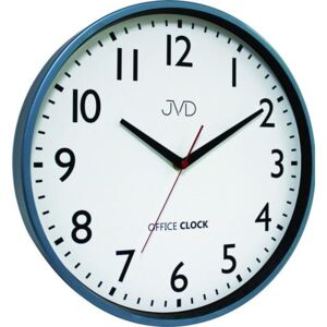 Kovové hodiny JVD TS20.2 (modré hodiny Office Clock - POŠTOVNÉ ZDARMA)