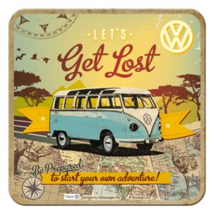 Nostalgic Art Sada podtácků 2 - VW Let's Get Lost 9x9 cm