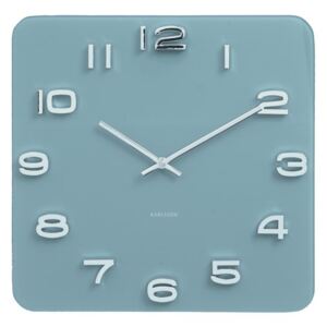 KARLSSON Nástěnné hodiny Vintage čtvercové tmavě modré, Vemzu