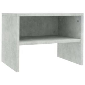 Noční stolek - dřevotříska - betonově šedý | 40x30x30 cm