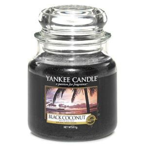 Yankee Candle Svíčka ve skleněné dóze , Černý kokos, 410 g