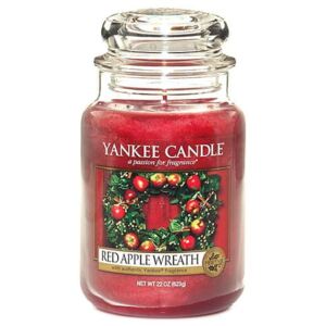 Yankee Candle Svíčka ve skleněné dóze , Věnec z červených jablíček, 623 g