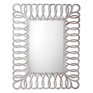SEVILLA zrcadlo v rámu, 80x120cm, bílá
